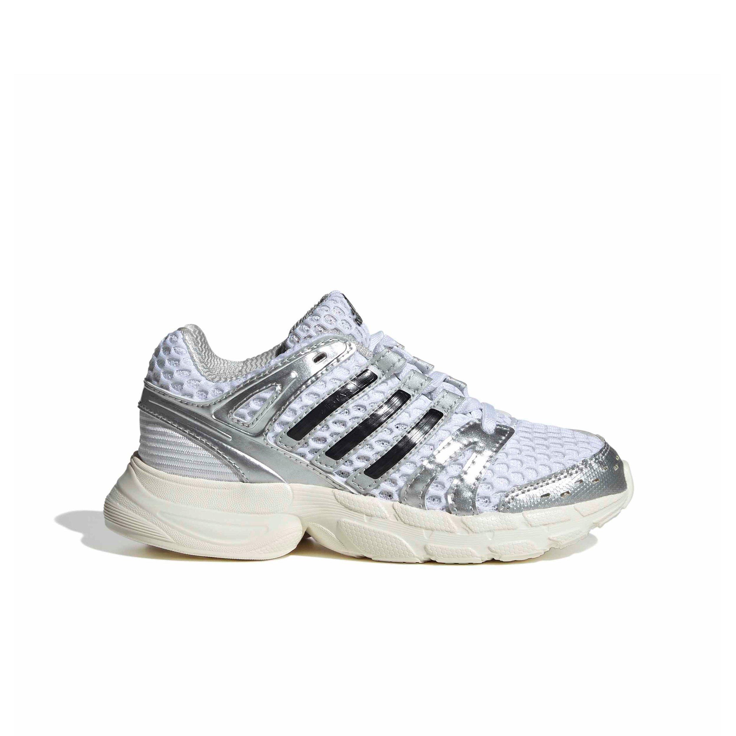 adidas Originals Adistar Control 5 EL "Ftwr White/Silver Metallic/Grey One" Preschool Boys' Shoe - WHITE/SILVER/GREY